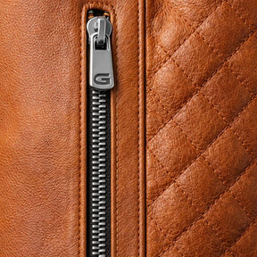 Men's Real Leather Slim Fit Biker Jacket – Donk