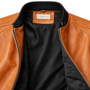 Men's Real Leather Slim Fit Biker Jacket – Donk