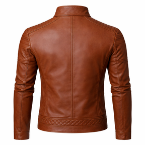 Men's Real Leather Slim Fit Biker Jacket – Rider
