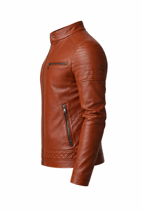 Men's Real Leather Slim Fit Biker Jacket – Rider