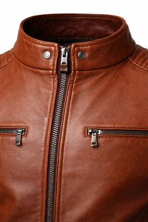 Men's Real Leather Slim Fit Biker Jacket – Rider