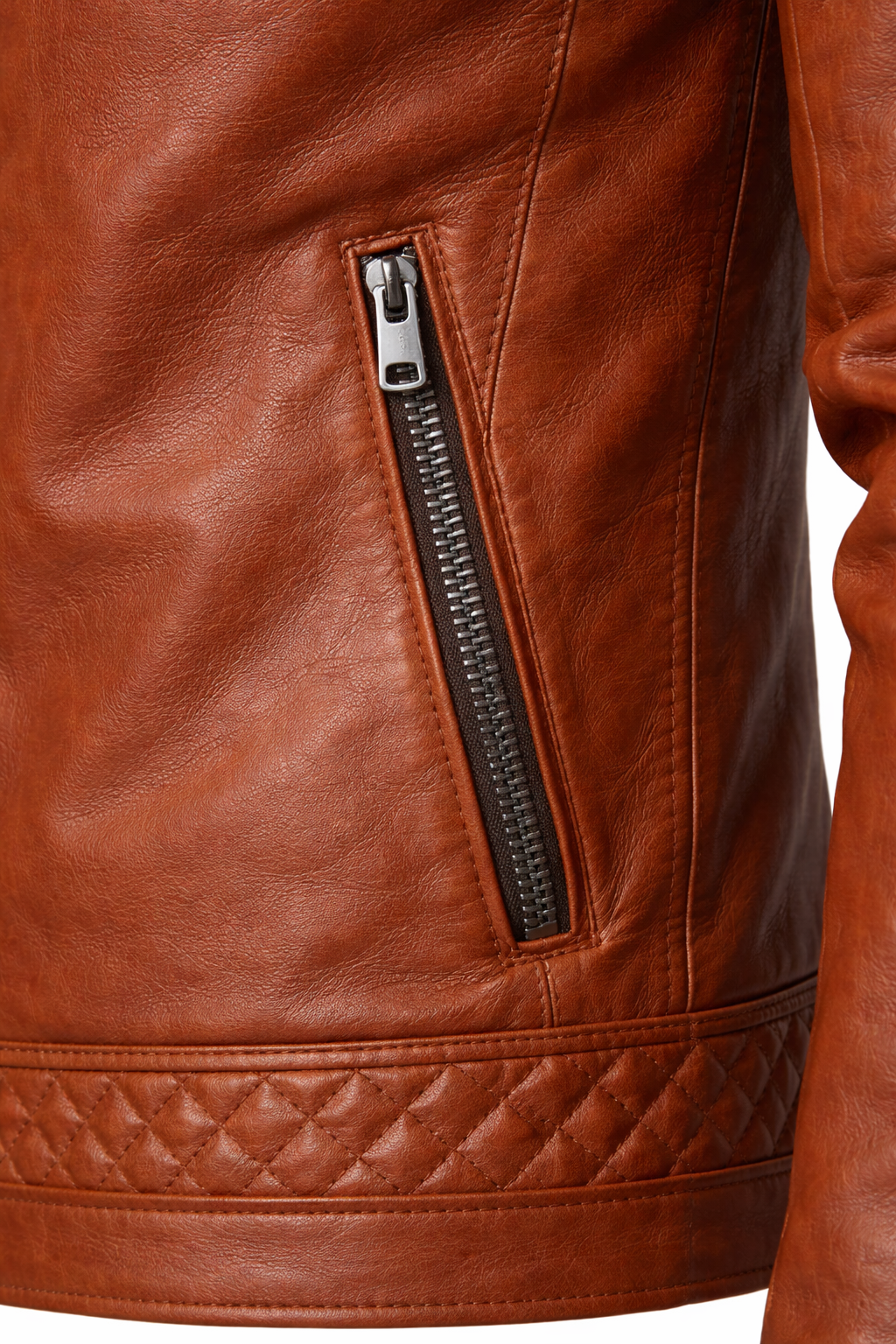 Men's Real Leather Slim Fit Biker Jacket – Rider