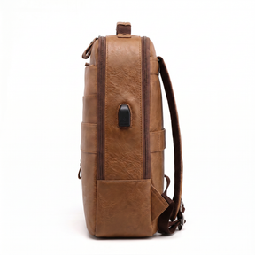 Men's Leather Backpack - Kaster