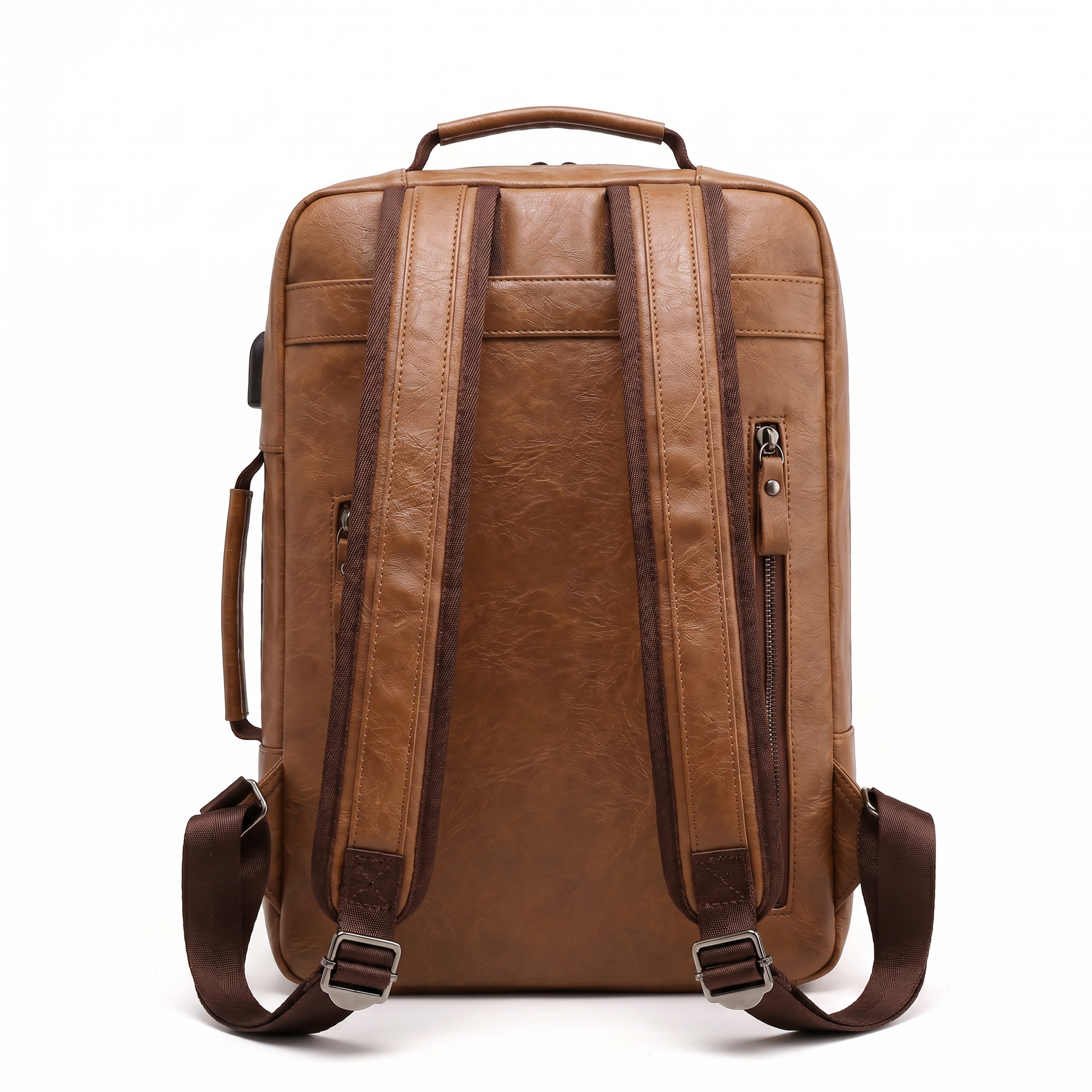 Men's Leather Backpack - Kaster