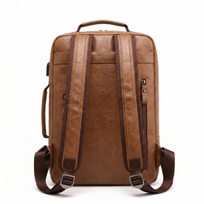 Men's Leather Backpack - Kaster