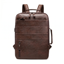 Men's Leather Backpack - Kaster