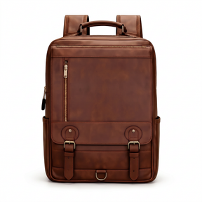 Men's Real Leather Backpack - Marlborough