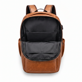 Men's Real Leather Backpack - Oxbridge