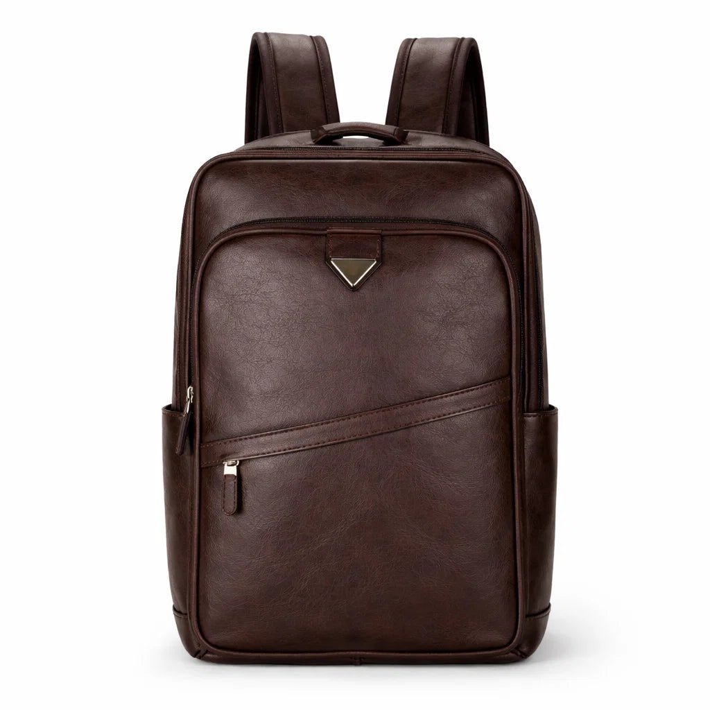 Men's Real Leather Backpack - Survival