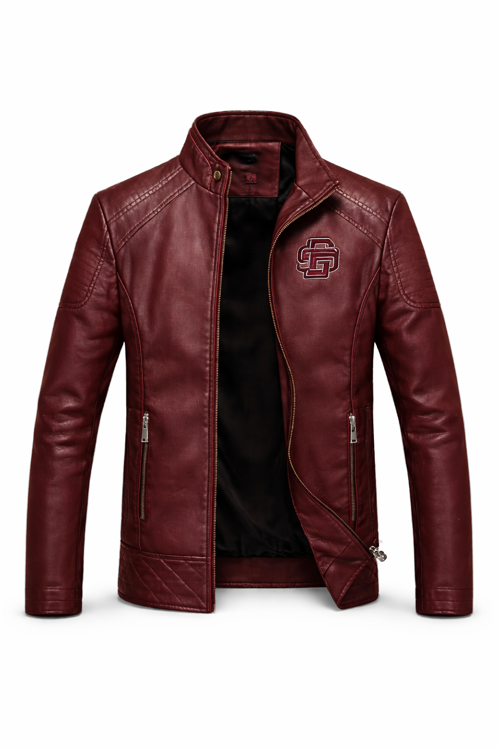 Men's Real Leather Slim Fit Biker Jacket – Raven