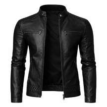 Men's Real Leather Slim Fit Biker Jacket – Rider