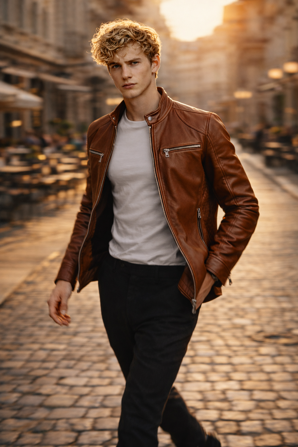 Men's Real Leather Slim Fit Biker Jacket – Rider