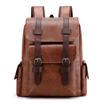 Men's Leather Backpack - Cluster