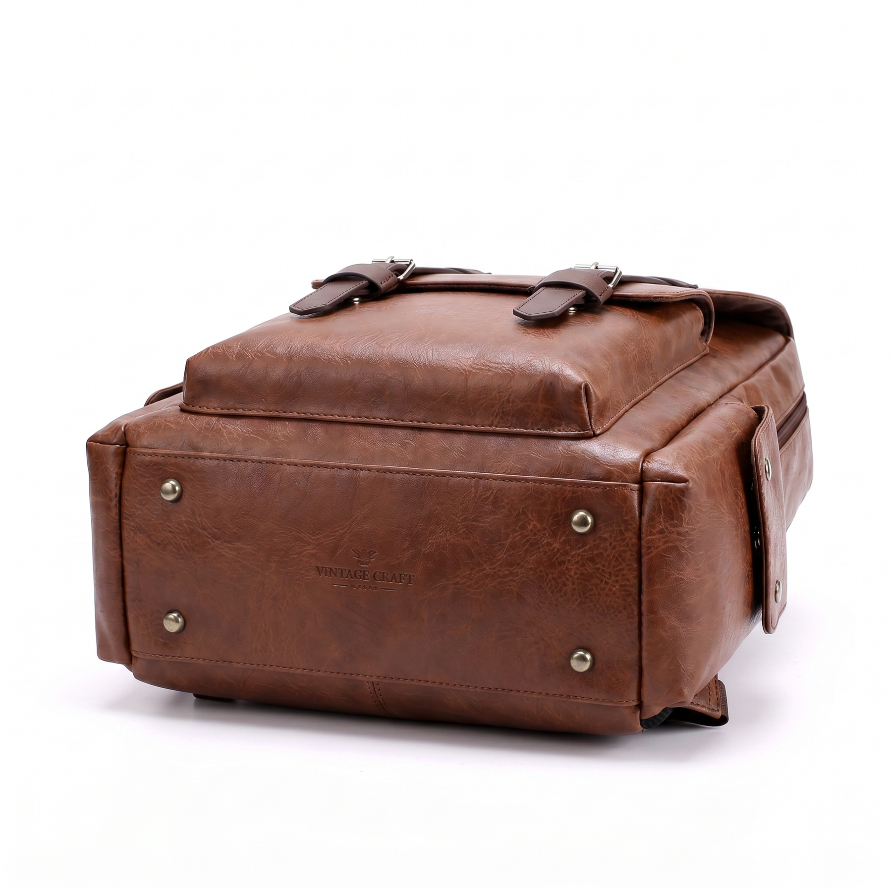 Men's Leather Backpack - Cluster