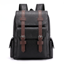 Men's Leather Backpack - Cluster
