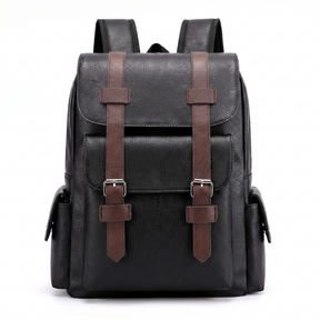 Men's Leather Backpack - Cluster