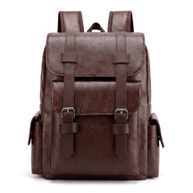Men's Leather Backpack - Cluster