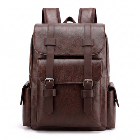 Men's Leather Backpack - Cluster