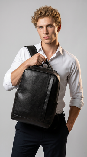 Men's Leather Backpack - Savage