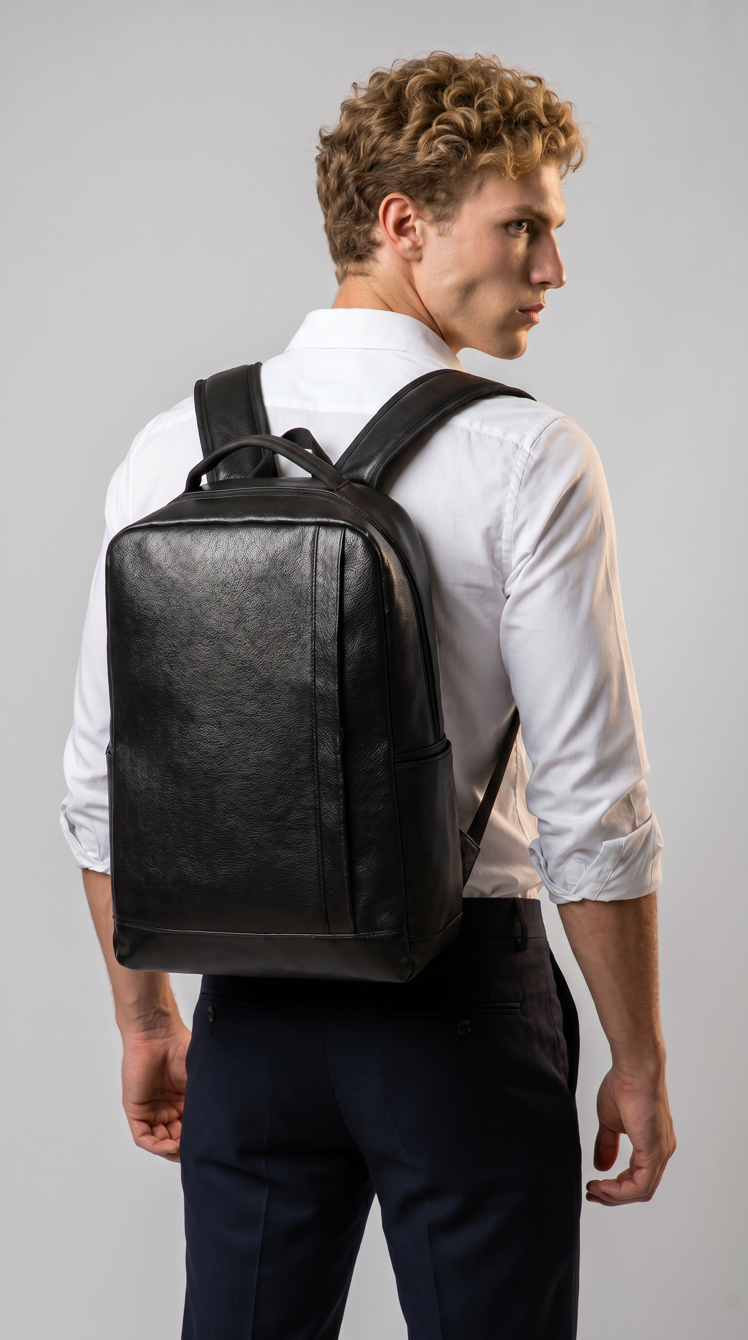 Men's Leather Backpack - Savage