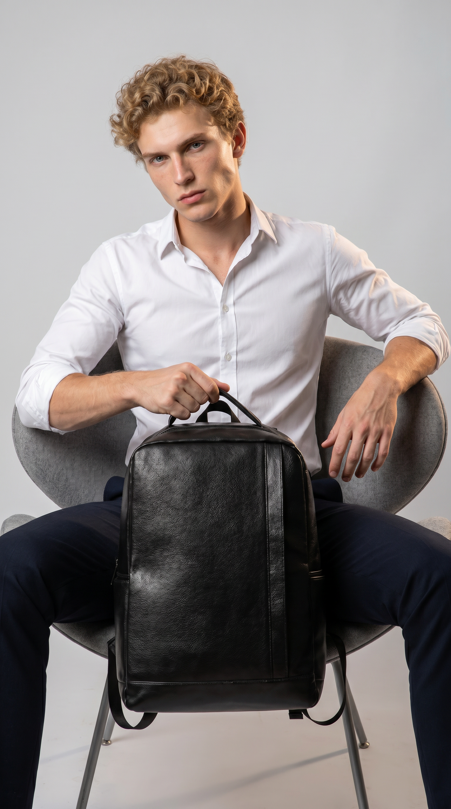Men's Leather Backpack - Savage