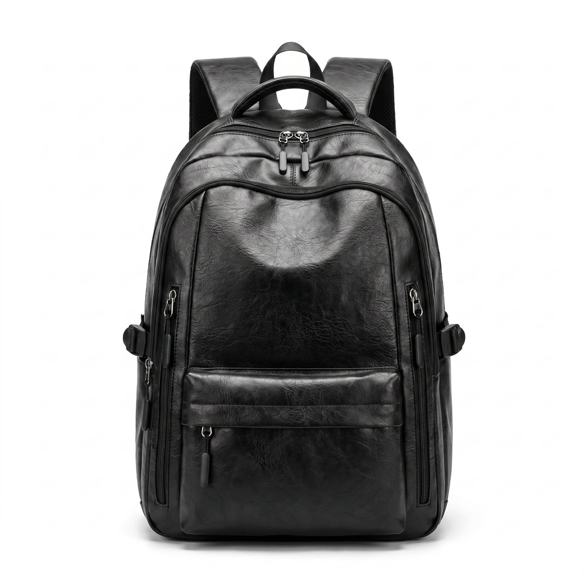 Men's Leather Backpack - Street