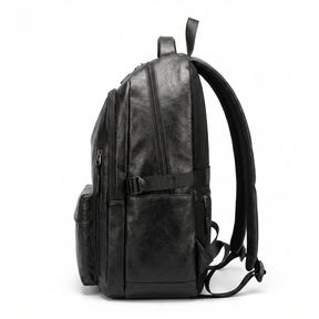 Men's Leather Backpack - Street