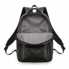Men's Leather Backpack - Street