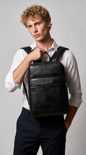 Men's Leather Backpack - Victorious
