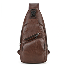 Men's Leather Crossbody Bag - Riot