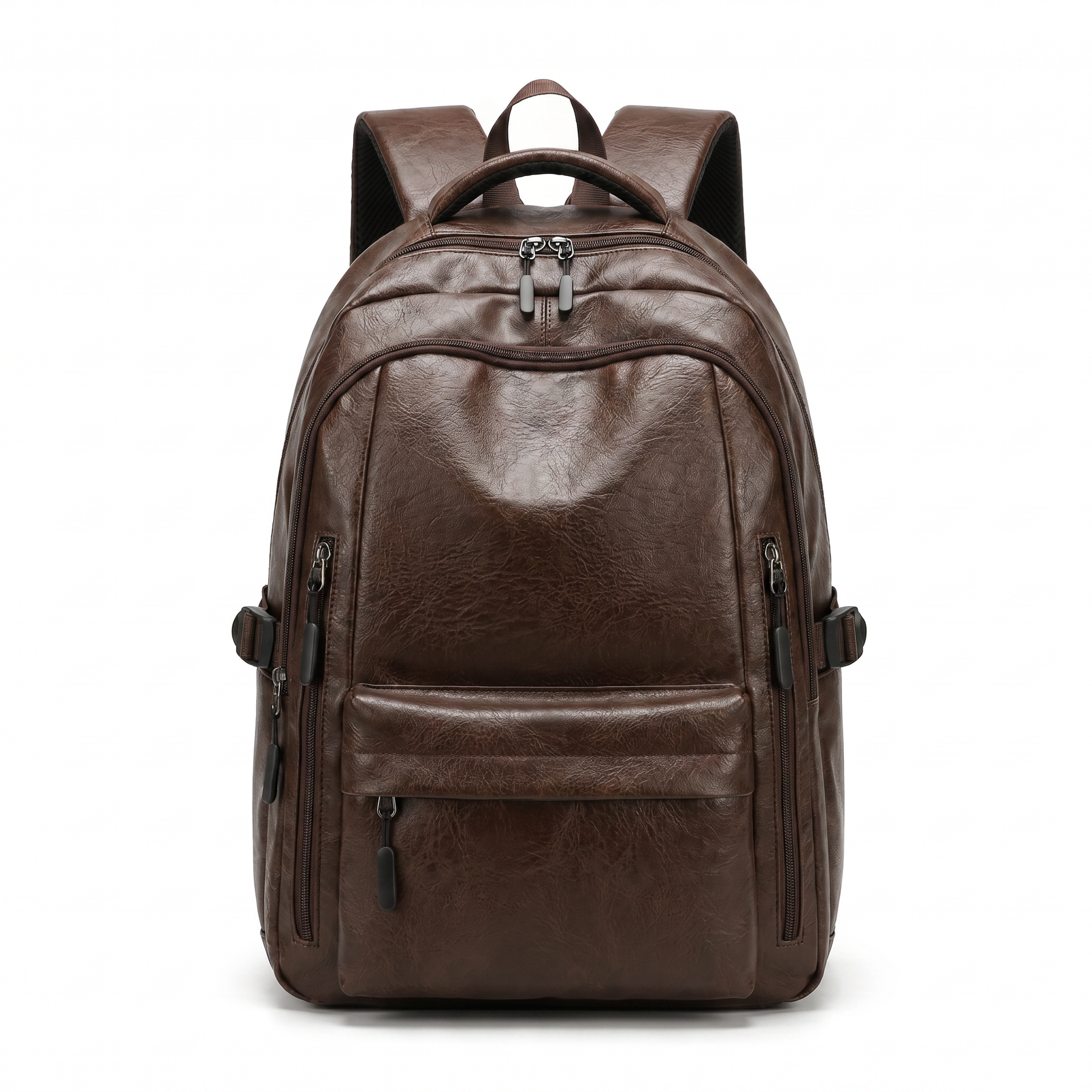 Men's Leather Backpack - Street