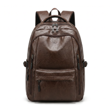 Men's Leather Backpack - Street