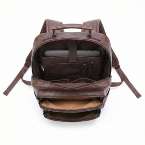 Men's Real Leather Backpack - Job Style