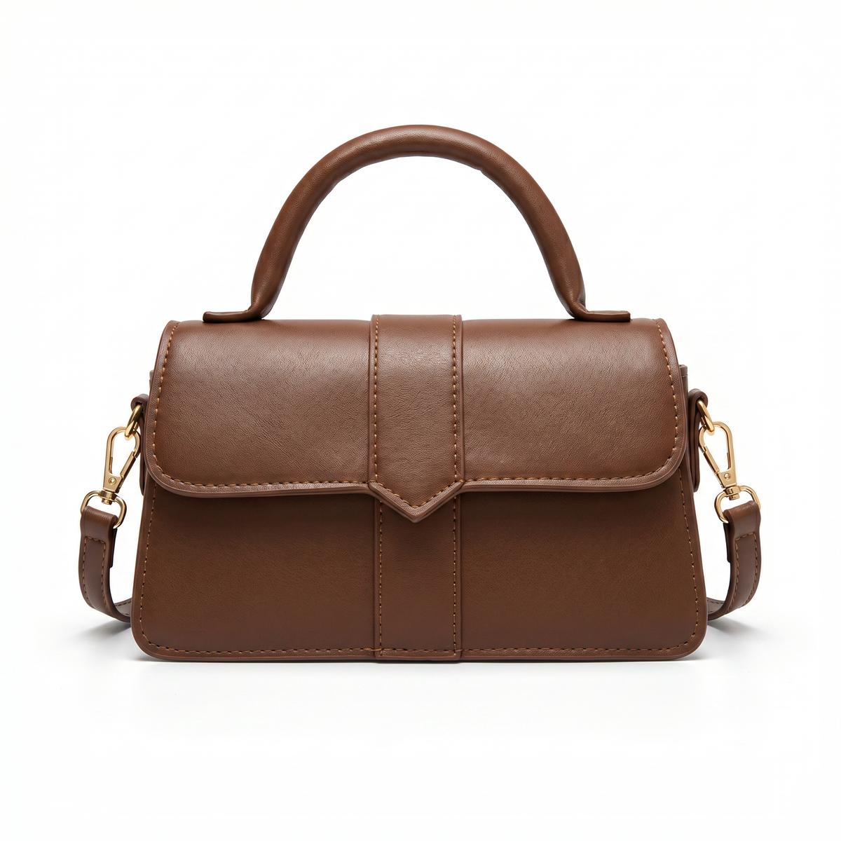 Women's Genuine Leather Top Handle Bag - Amelia