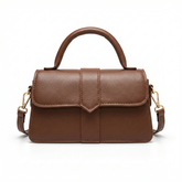 Women's Genuine Leather Top Handle Bag - Amelia