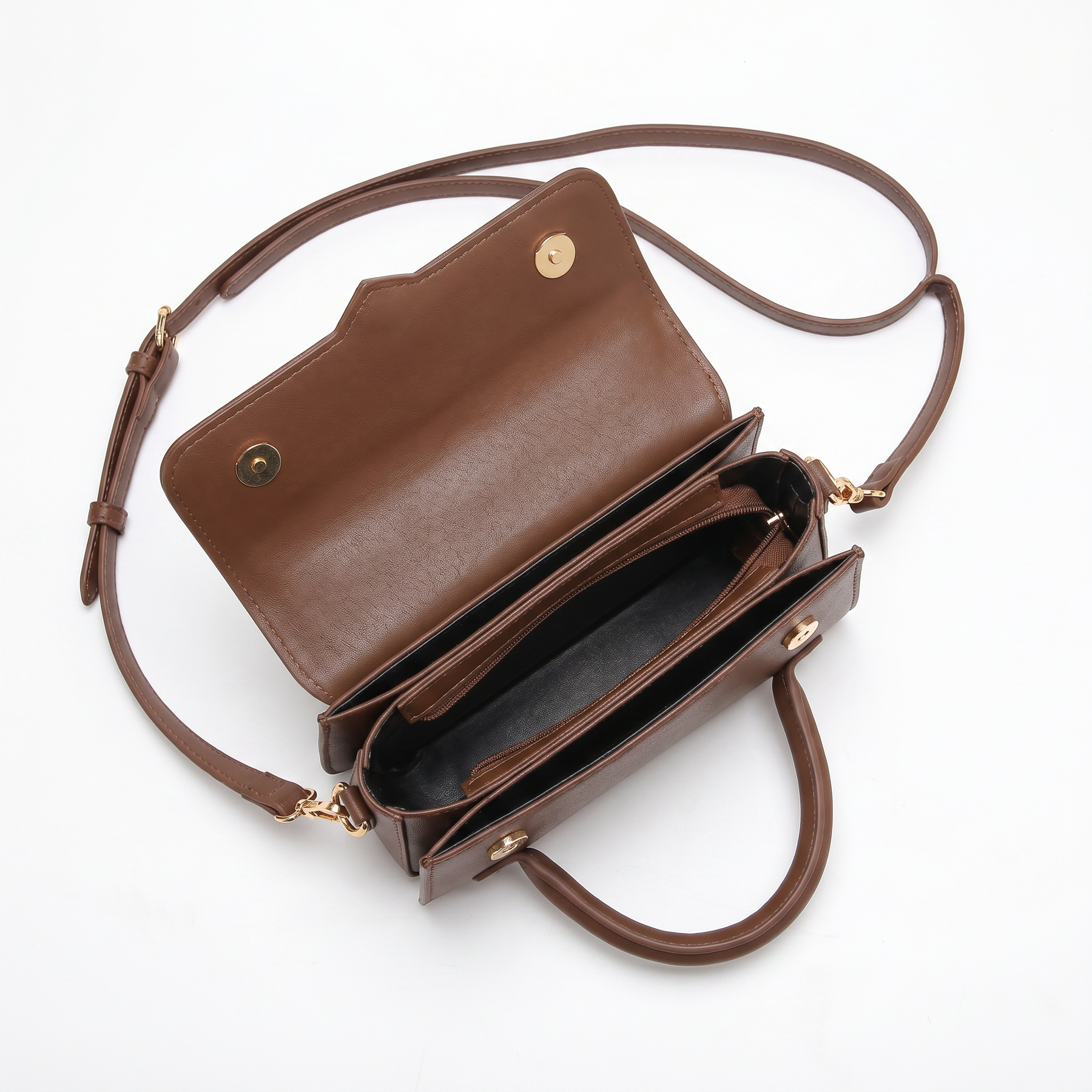 Women's Genuine Leather Top Handle Bag - Amelia