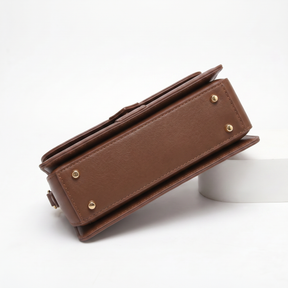 Women's Genuine Leather Top Handle Bag - Amelia