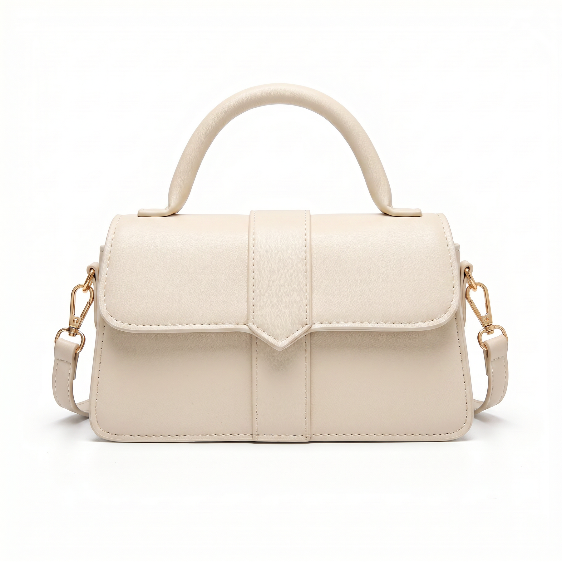 Women's Genuine Leather Top Handle Bag - Amelia