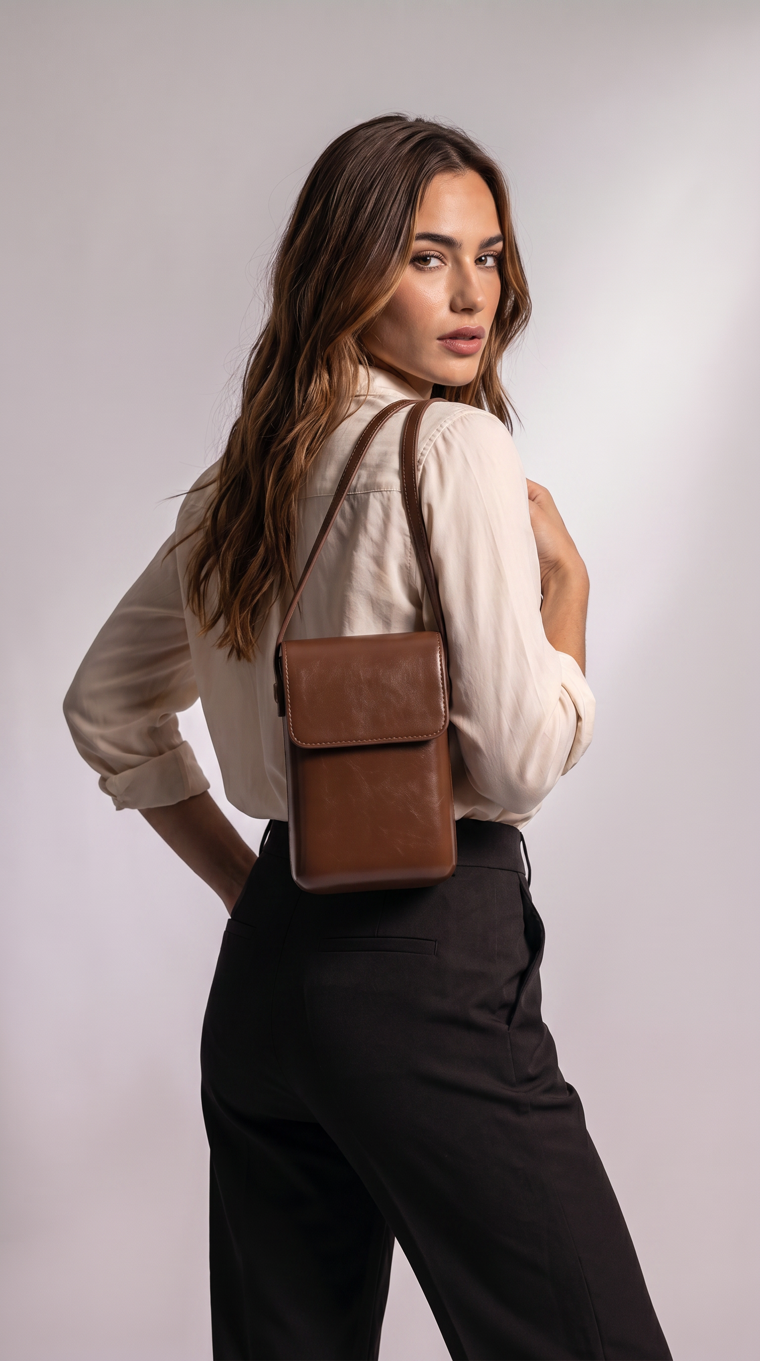 Women's Genuine Leather Crossbody Bag - Bella