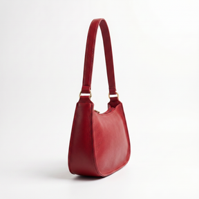 Women's Genuine Leather Baguette Bag - Carol