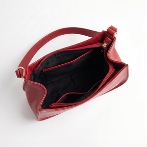 Women's Genuine Leather Baguette Bag - Carol