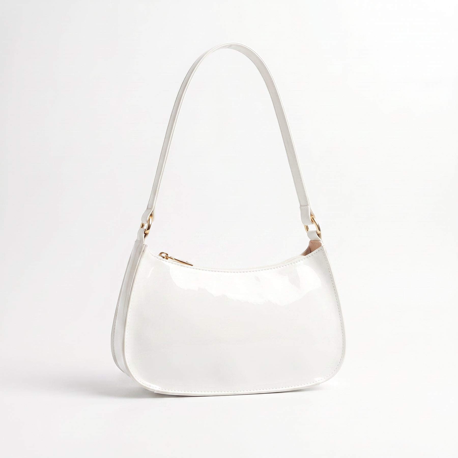 Women's Genuine Leather Baguette Bag - Carol