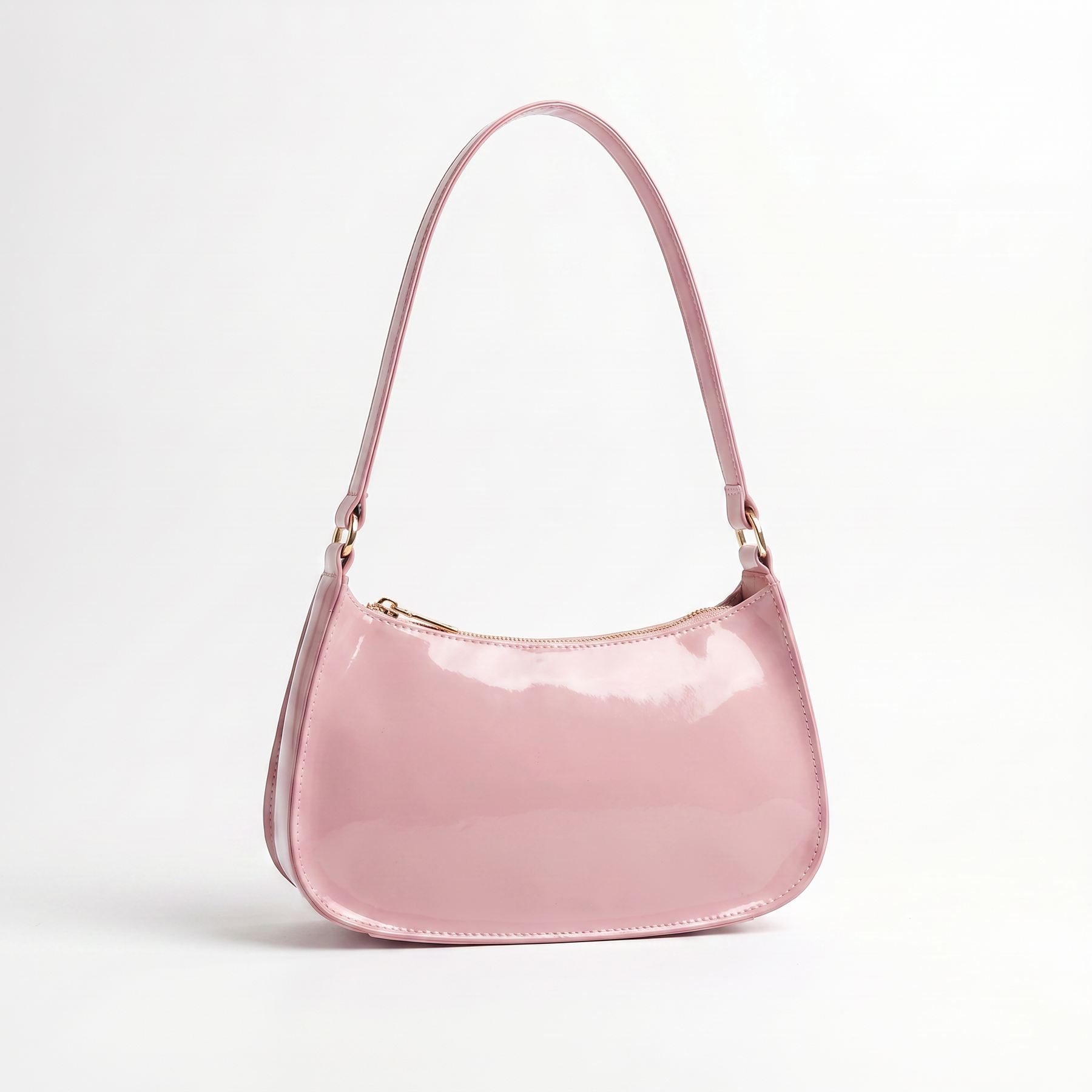 Women's Genuine Leather Baguette Bag - Carol