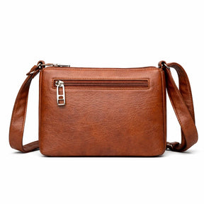 Women's Genuine Leather Crossbody Bag - Chic Style