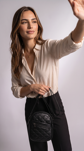 Women's Genuine Leather Crossbody Bag - Daft