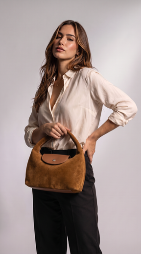 Women's Genuine Leather Hobo Bag - Fatima