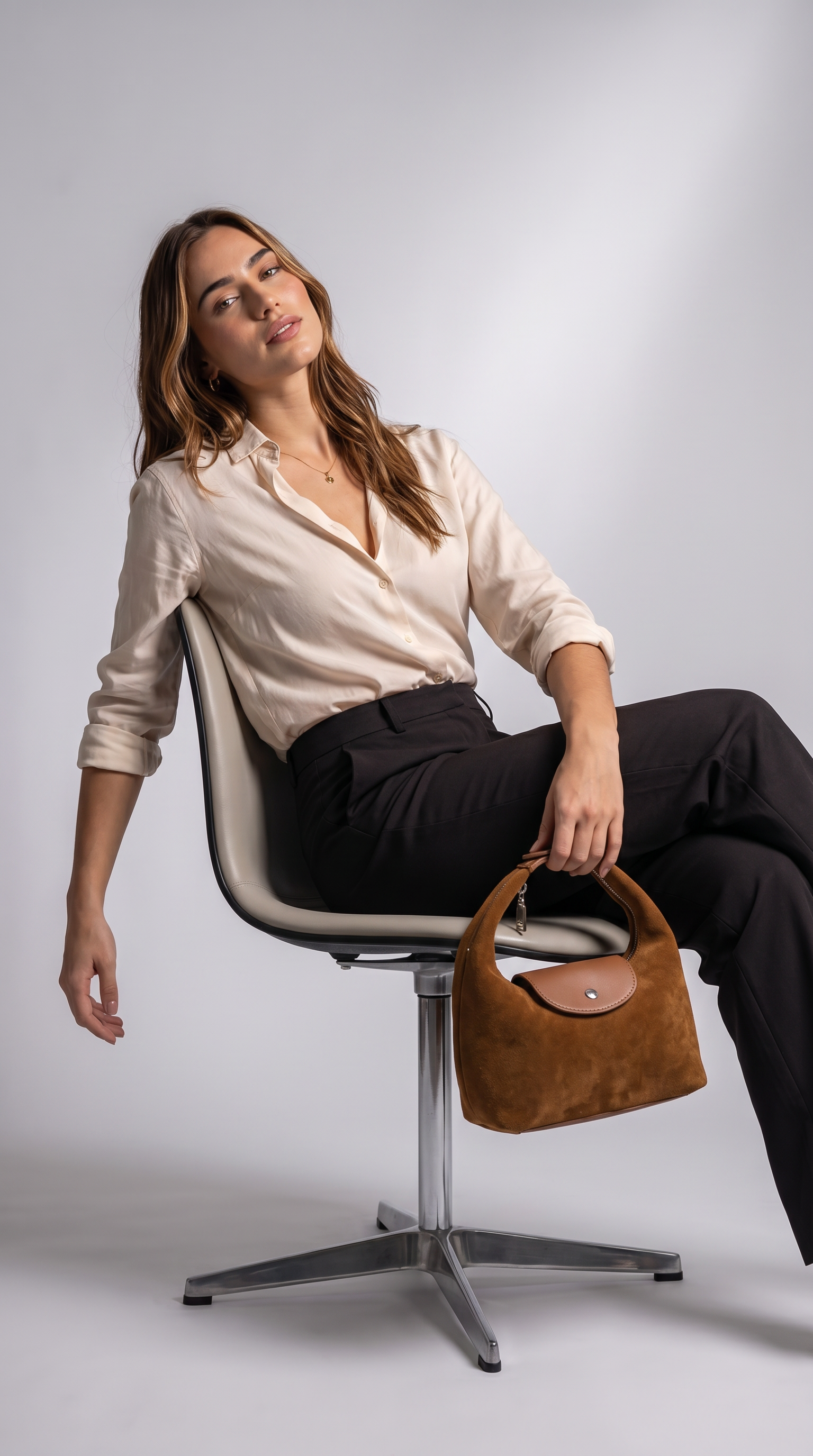 Women's Genuine Leather Hobo Bag - Fatima