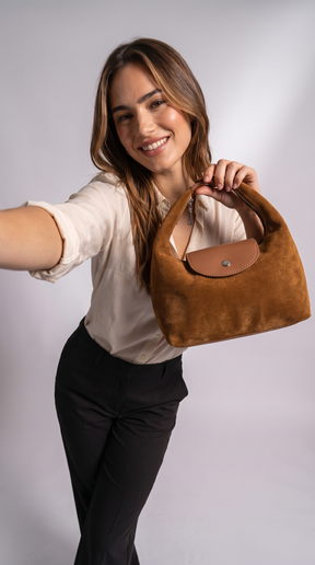 Women's Genuine Leather Hobo Bag - Fatima