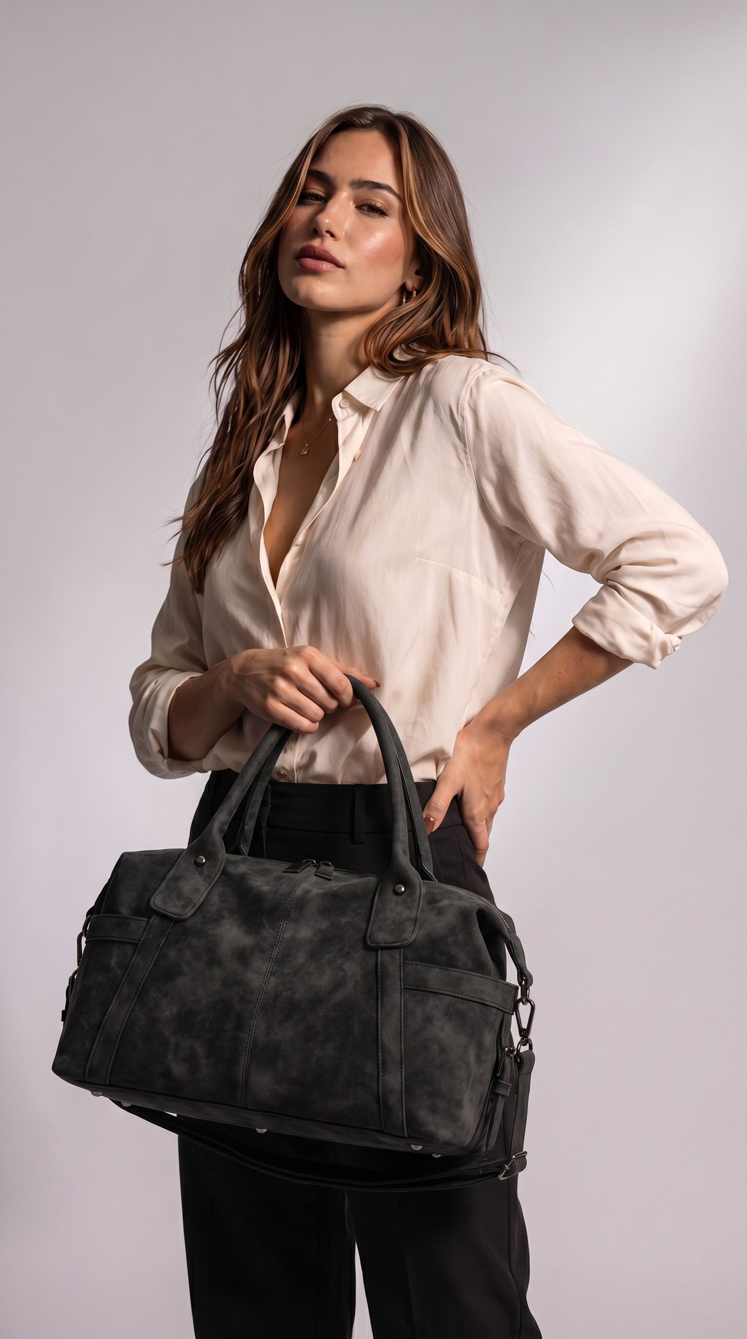 Women's Genuine Leather Crossbody Bag - Giant