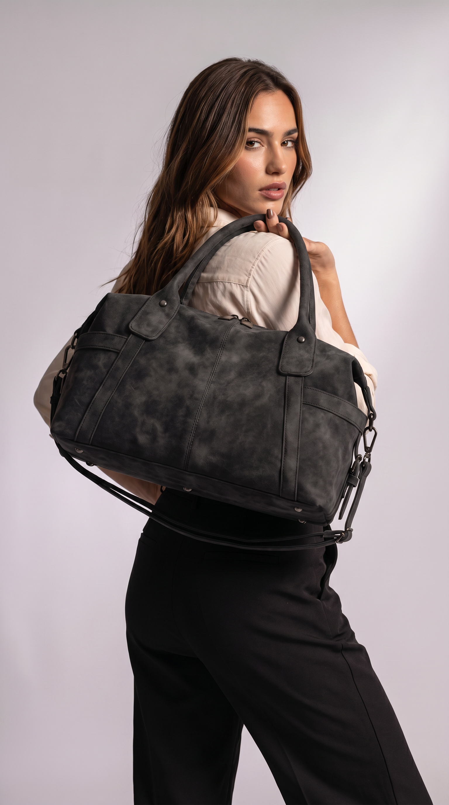 Women's Genuine Leather Crossbody Bag - Giant